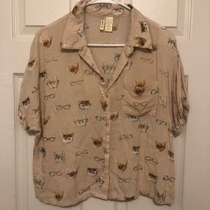 Quirky Cat Blouse